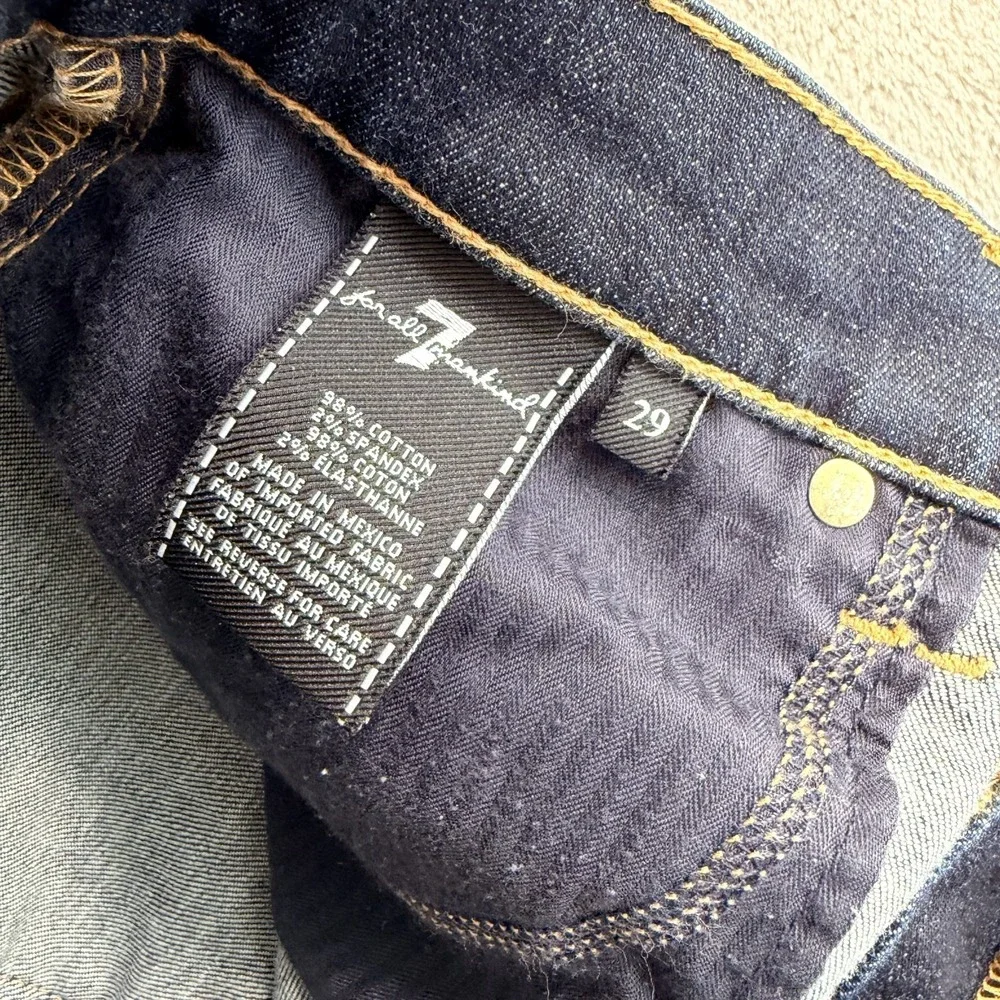 Seven for All Mankind Wide Leg Jeans Blue Denim Women 29 High Waist Designer